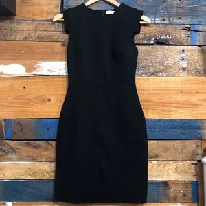 Babaton aritzia sheath dress Sz0 black cap sleeves